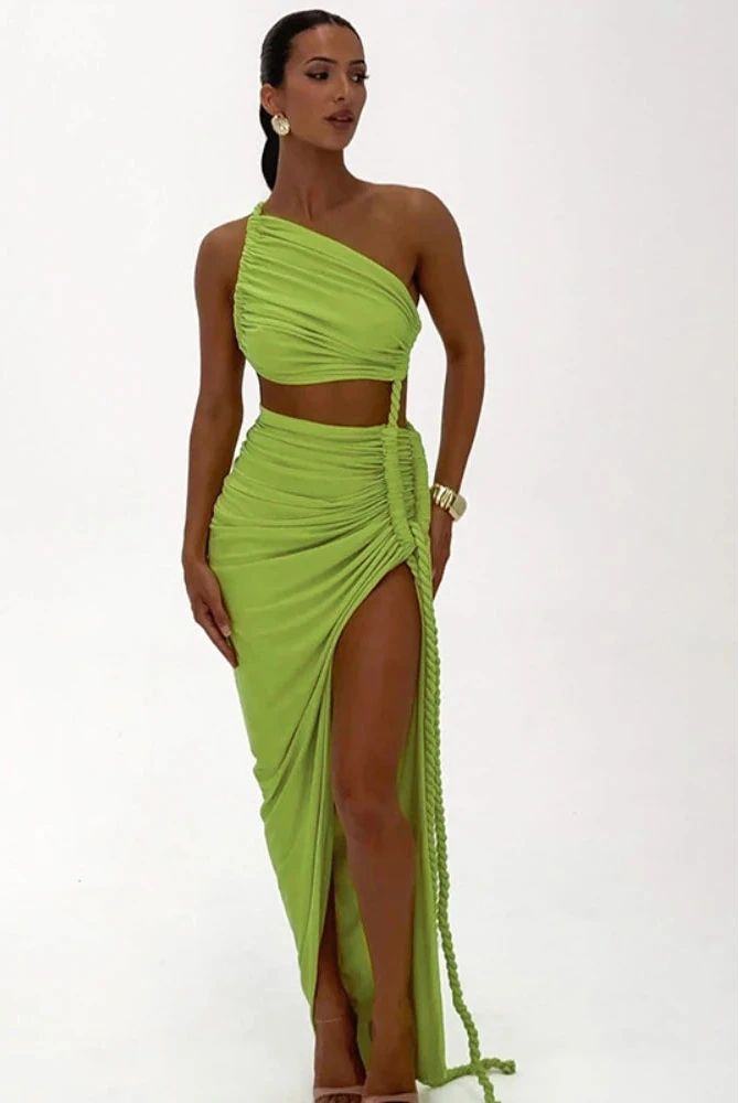 Safiyah Slit Dress-Blumora