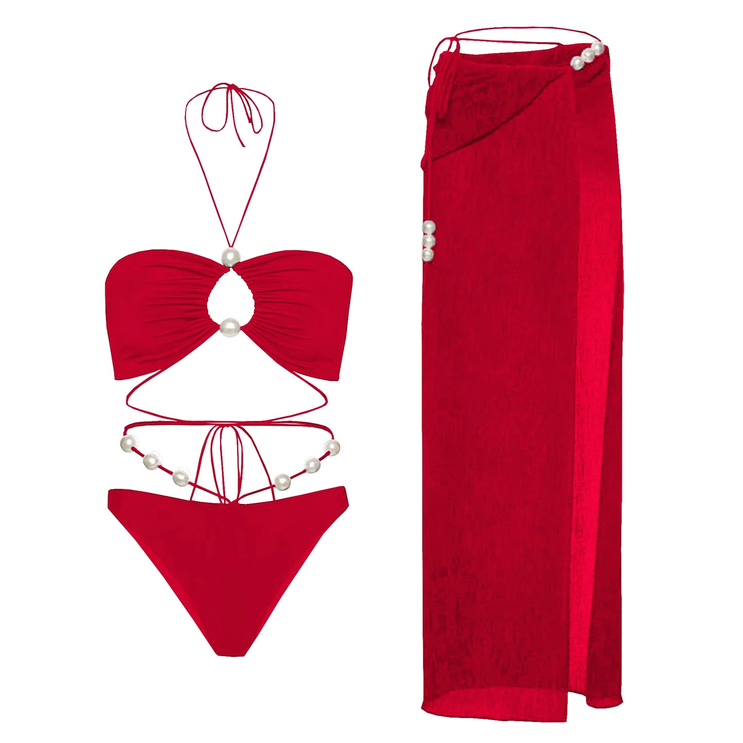Harlow Bikini & Maxi Skirt-Blumora