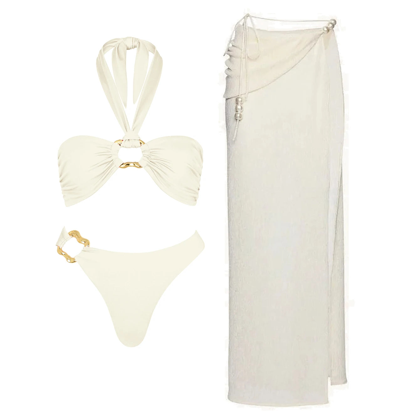 Harlow Bikini & Maxi Skirt-Blumora