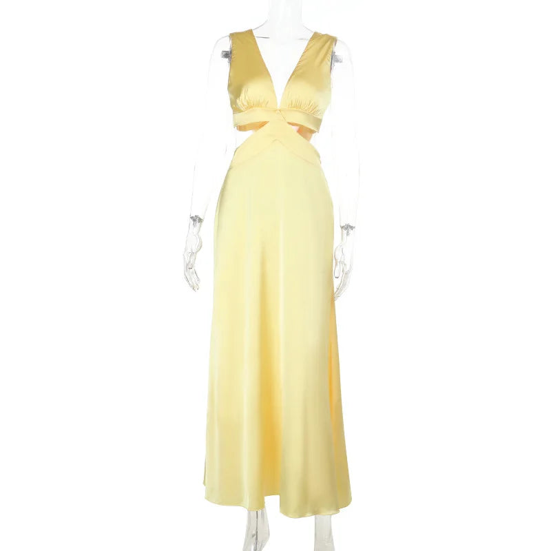 V Neck Pastel Dress-Blumora