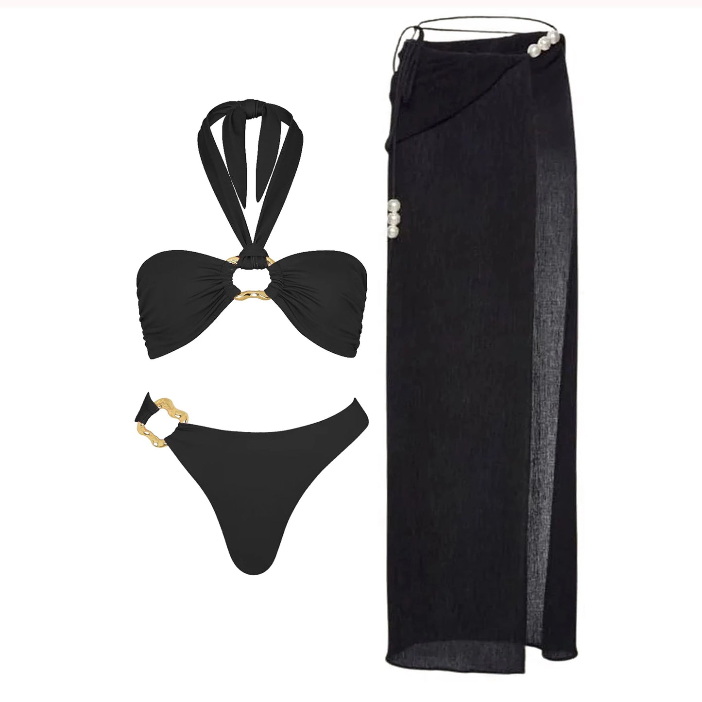 Harlow Bikini & Maxi Skirt-Blumora