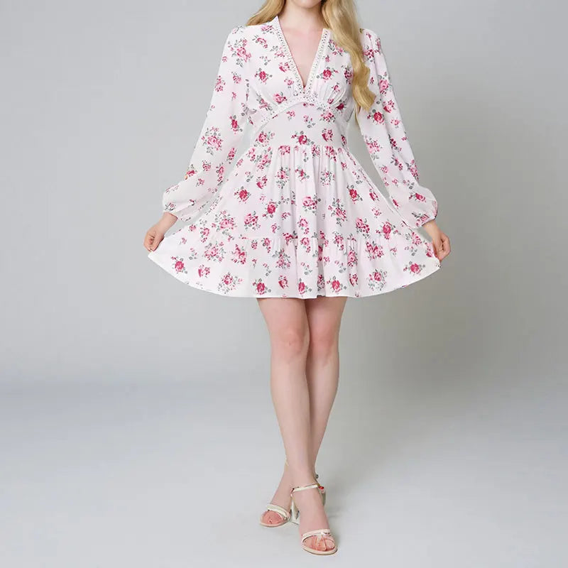 Model wearing nan, luxury resort wear fashion by Blumora
