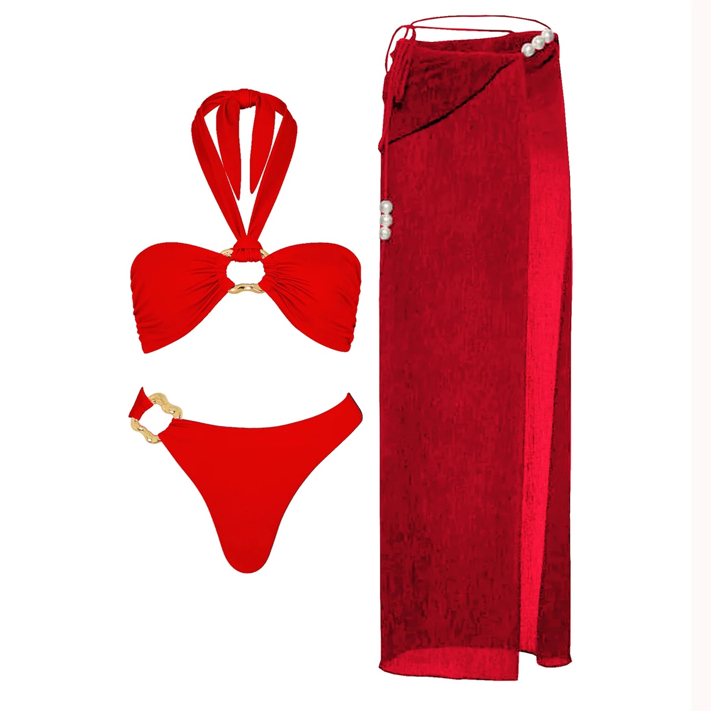 Harlow Bikini & Maxi Skirt-Blumora
