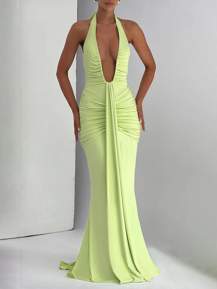 Kamiko Halter Dress-Blumora