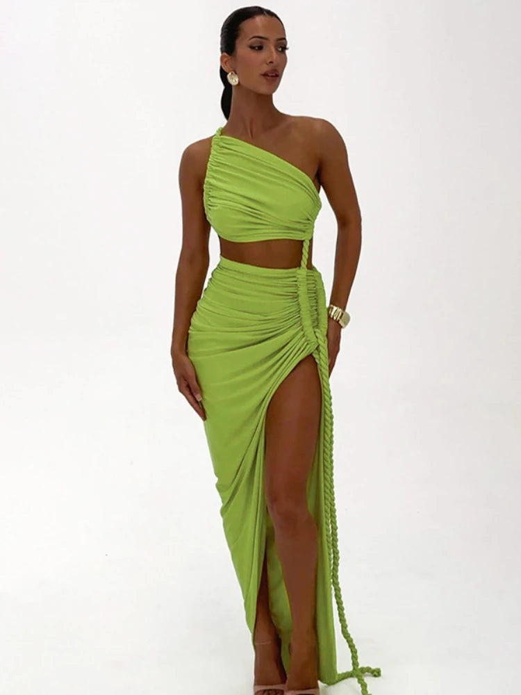 Safiyah Slit Dress-Blumora