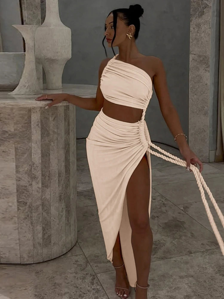 Safiyah Slit Dress-Blumora