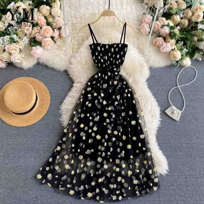 Daisy 2 Layer Mini Dress-Blumora