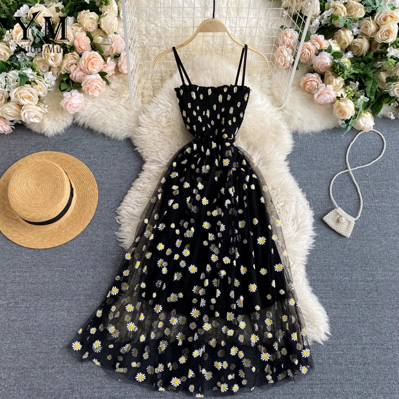 Daisy 2 Layer Mini Dress-Blumora