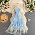 Daisy 2 Layer Mini Dress-Blumora