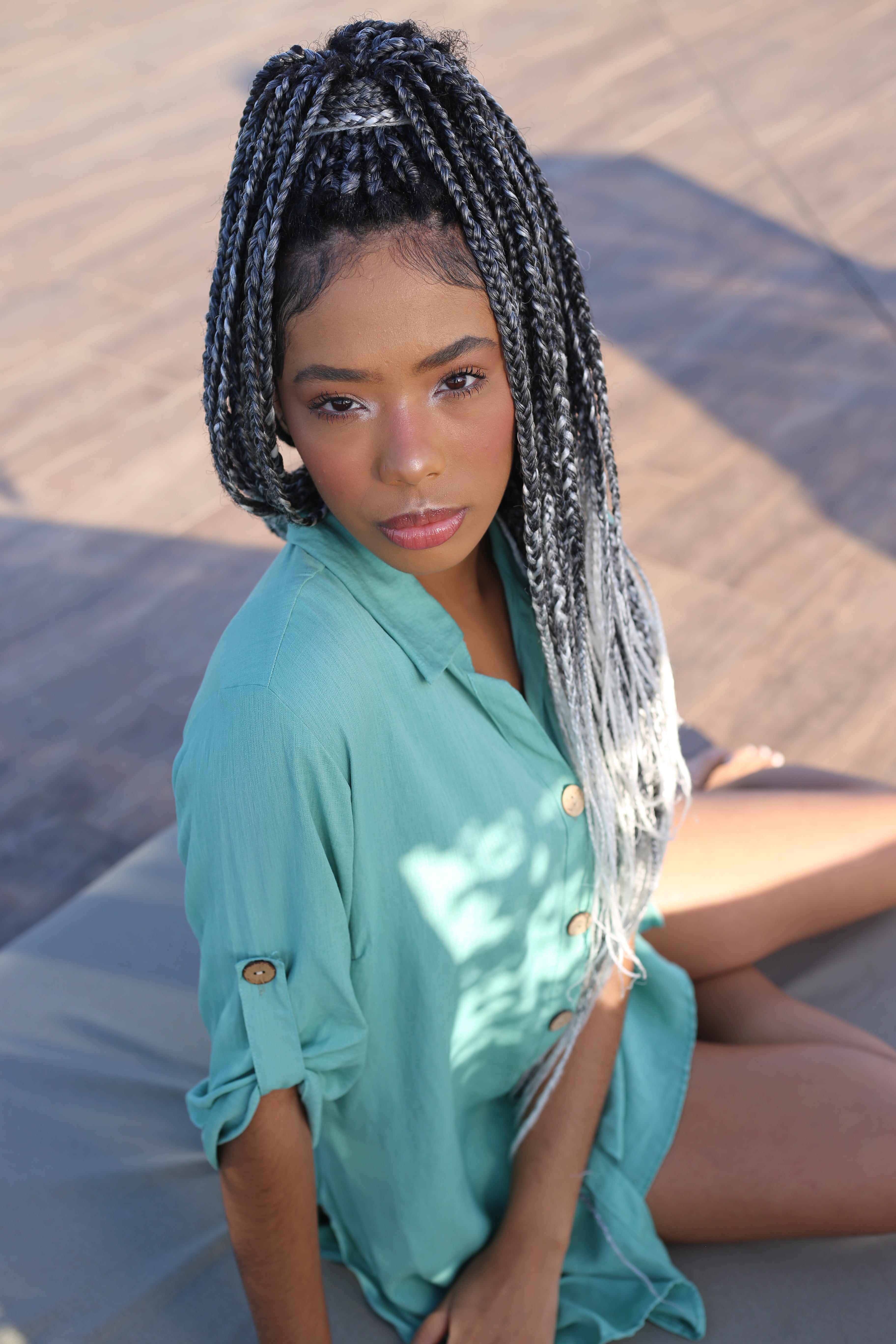 Jade Green Beach Shirt-3