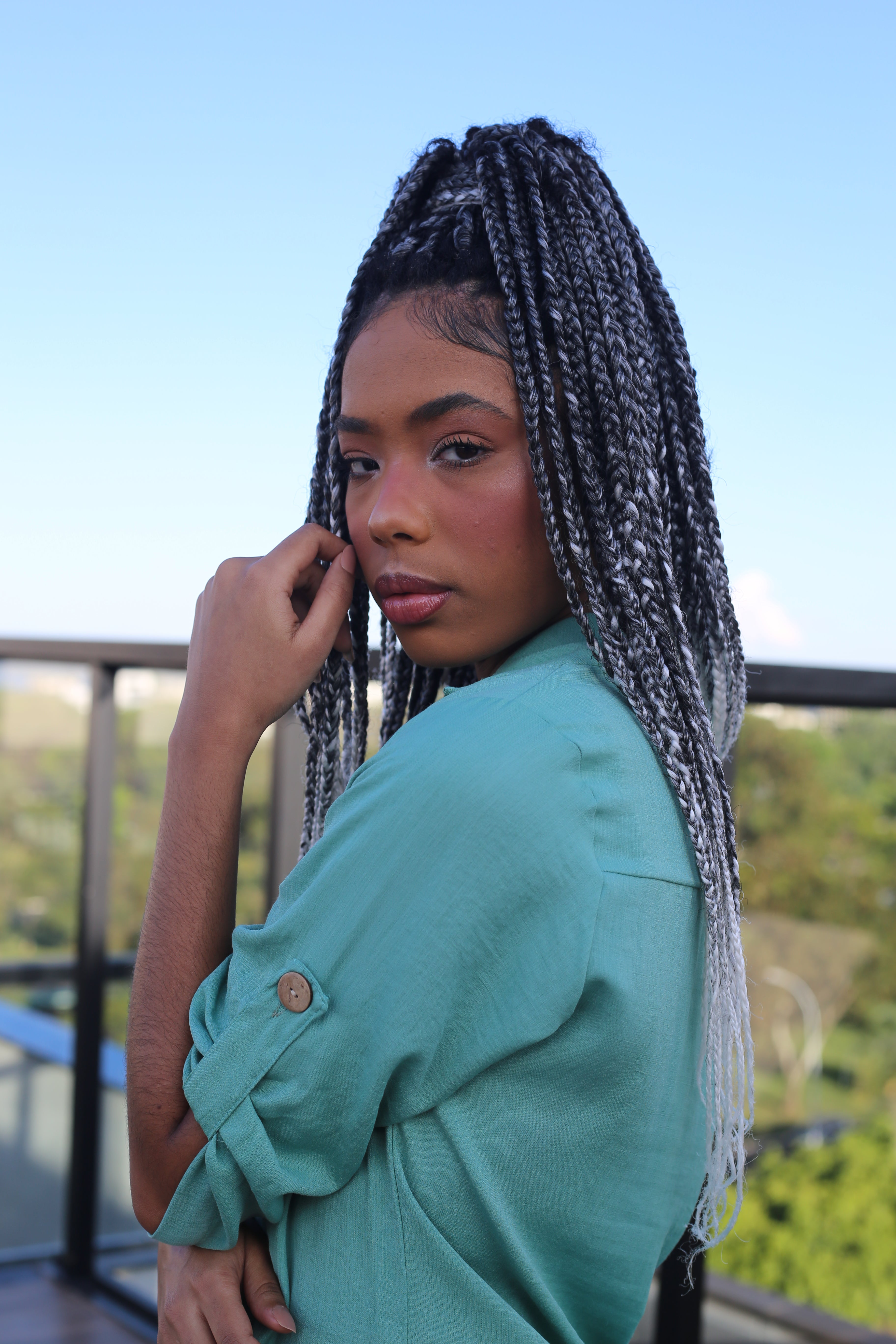 Jade Green Beach Shirt-1