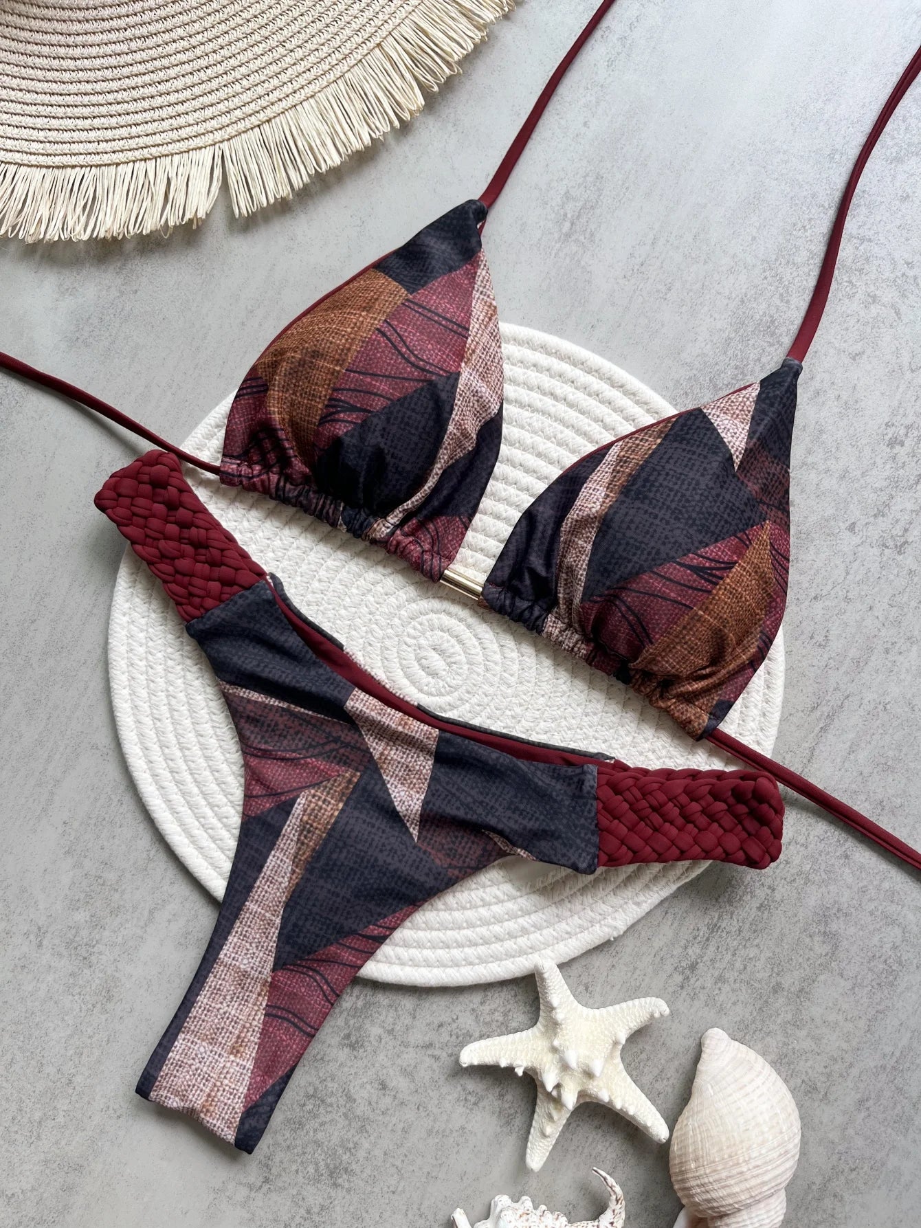 Print Halter Bikini-Blumora