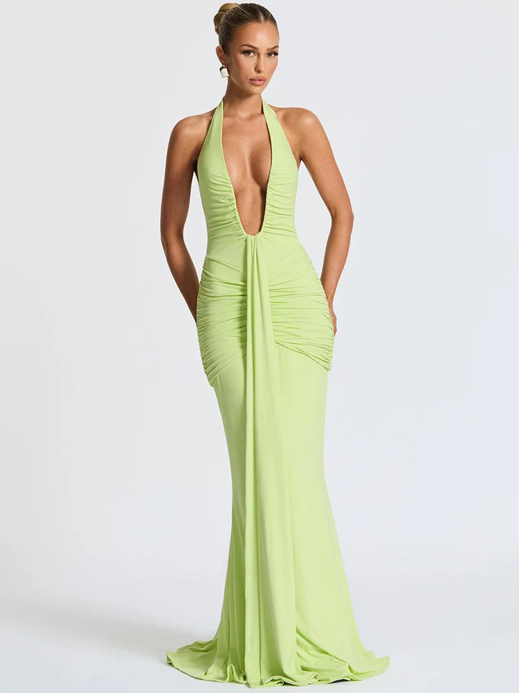 Kamiko Halter Dress-Blumora
