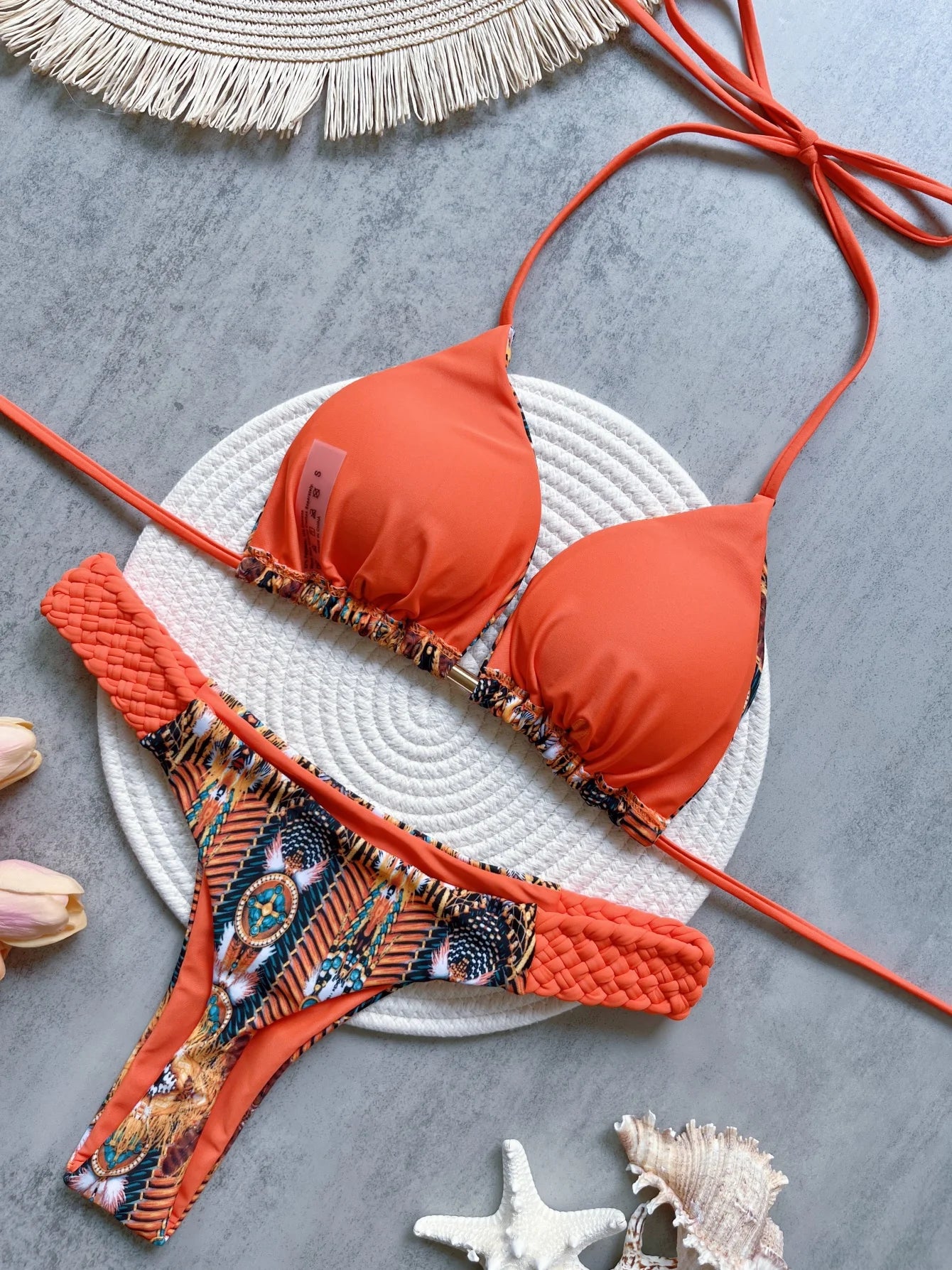 Print Halter Bikini-Blumora