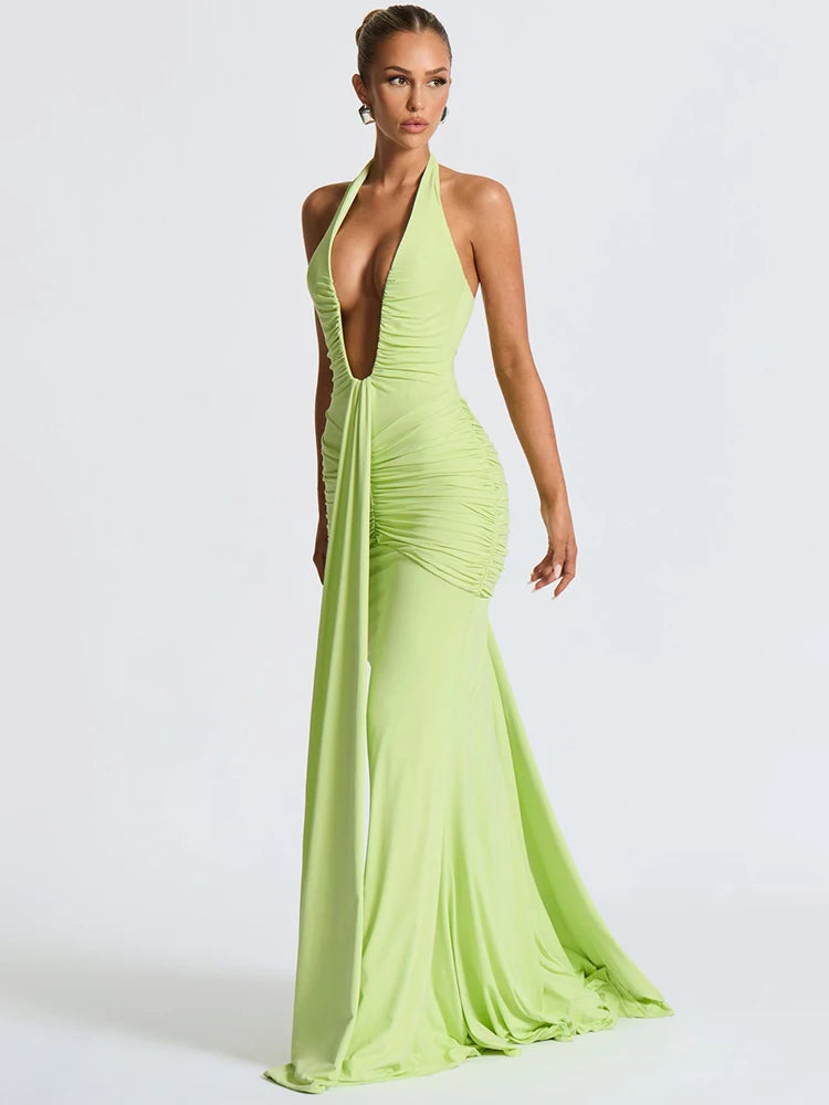 Kamiko Halter Dress-Blumora