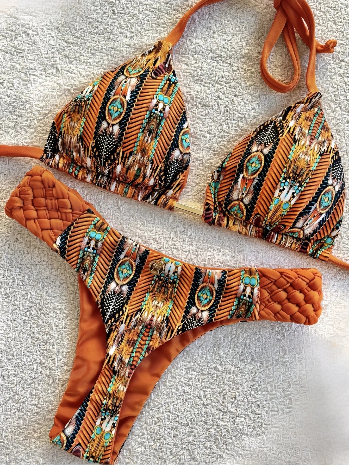 Print Halter Bikini-Blumora