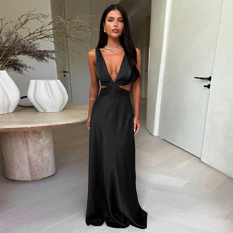V Neck Pastel Dress-Blumora