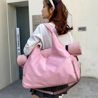 Yoga Mat Gym Bag for Women – Large Capacity Sports Tote with Shoulder Strap