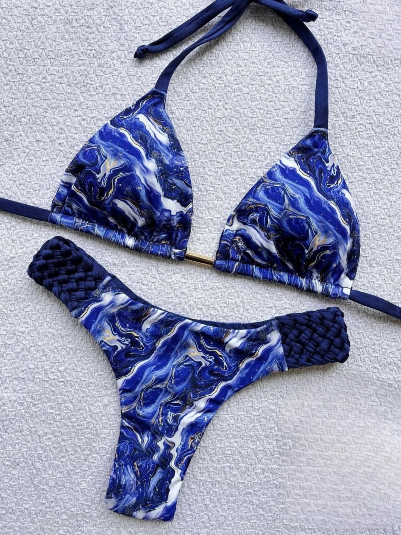 Print Halter Bikini-Blumora