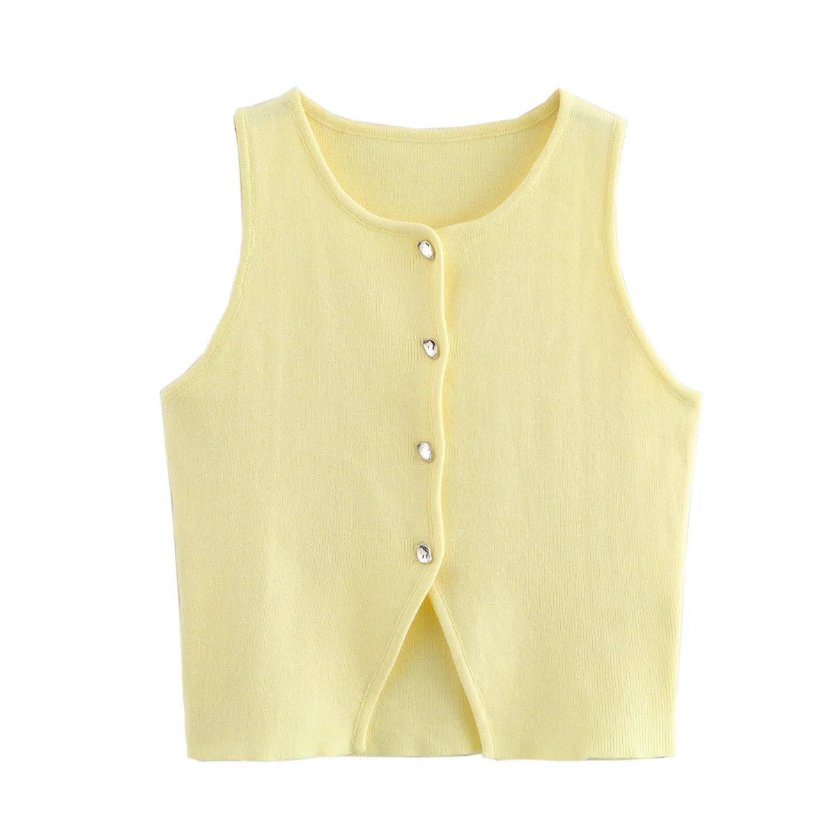 Vest Button Top-Blumora