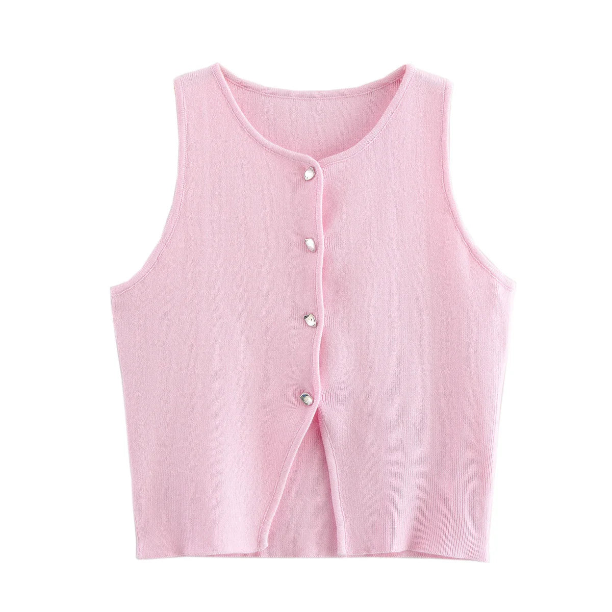 Vest Button Top-Blumora