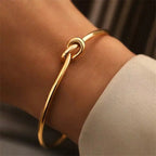 Vintage 18K Gold Plated Stainless Steel Chain Bracelet – Unisex Fashion Jewelry Gift