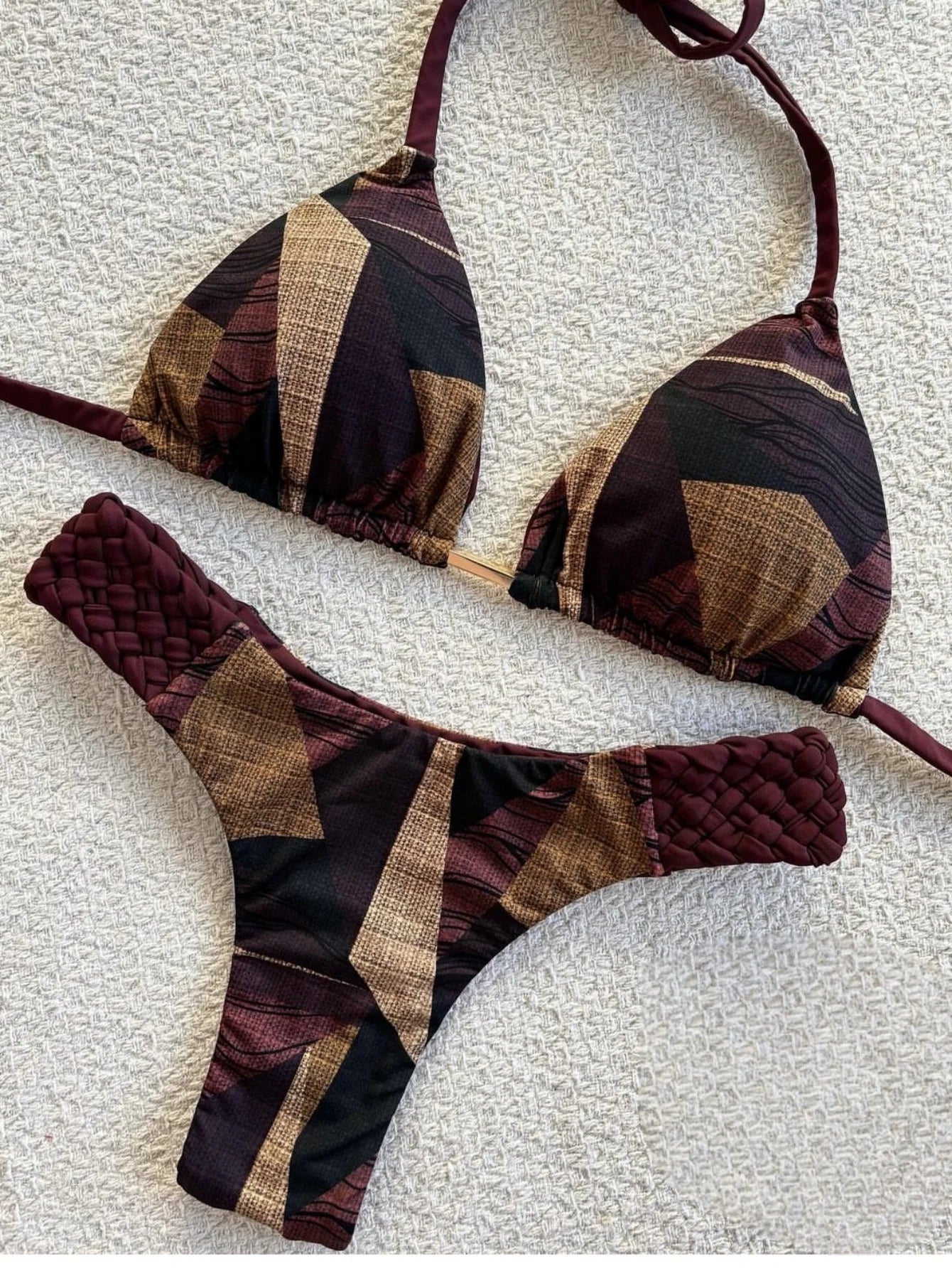 Print Halter Bikini-Blumora