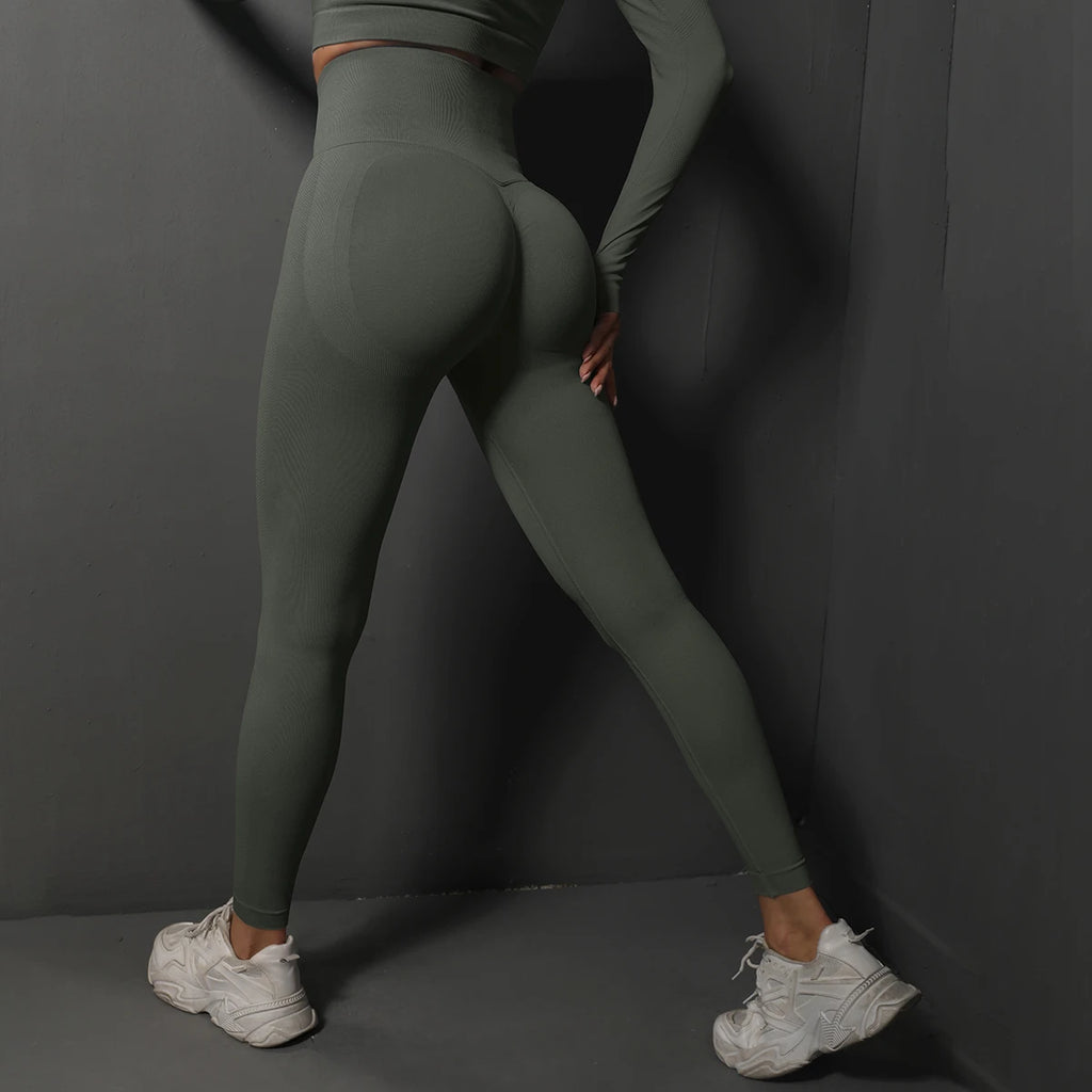 Seamless High Waist Booty Lifting Leggings – Women’s Yoga & Fitness Pants