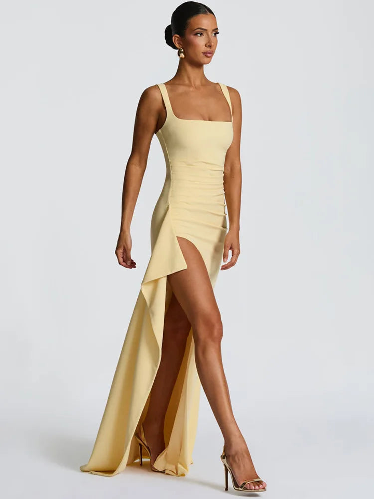Miranda Hi-Slit Dress-Blumora