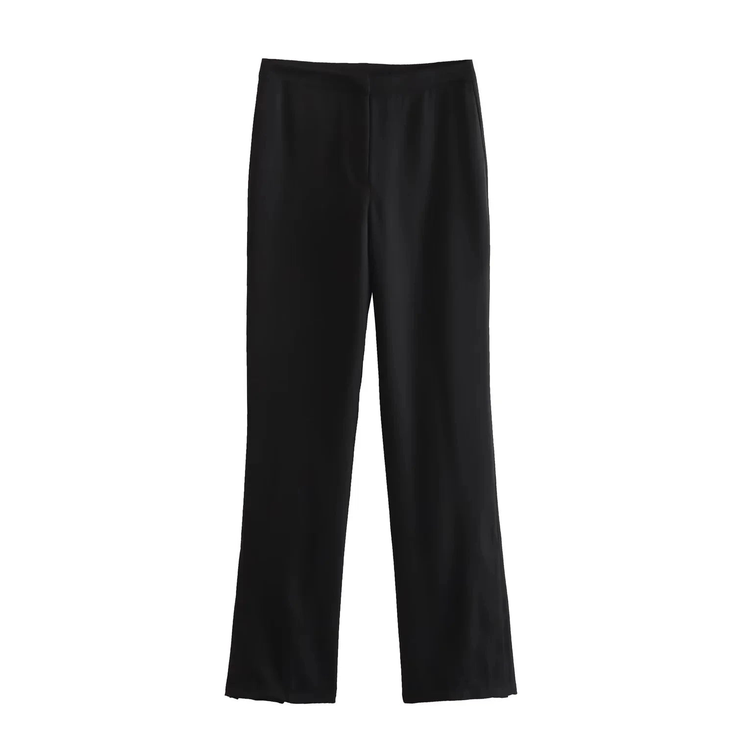 TRAFZA Women’s Pant Set – Strapless Tank Top & High Waist Straight Pants Office Lady Suit