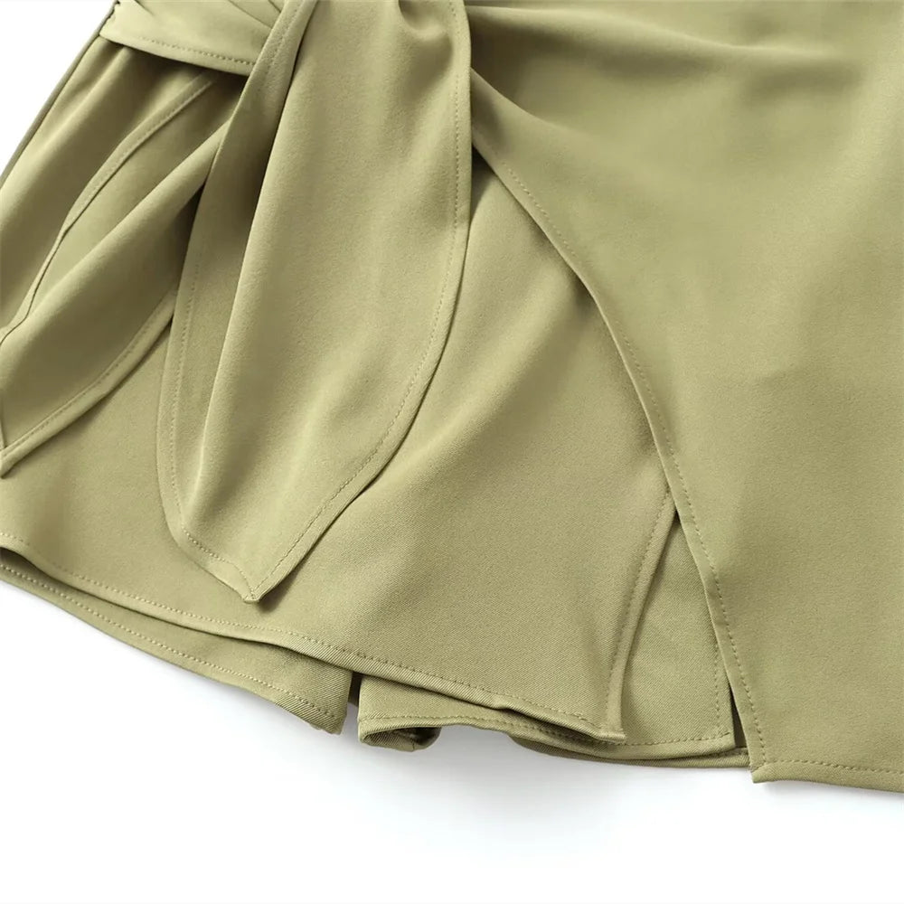 Summer Knot Decoration Skirt Pants – French Chic Casual Mini