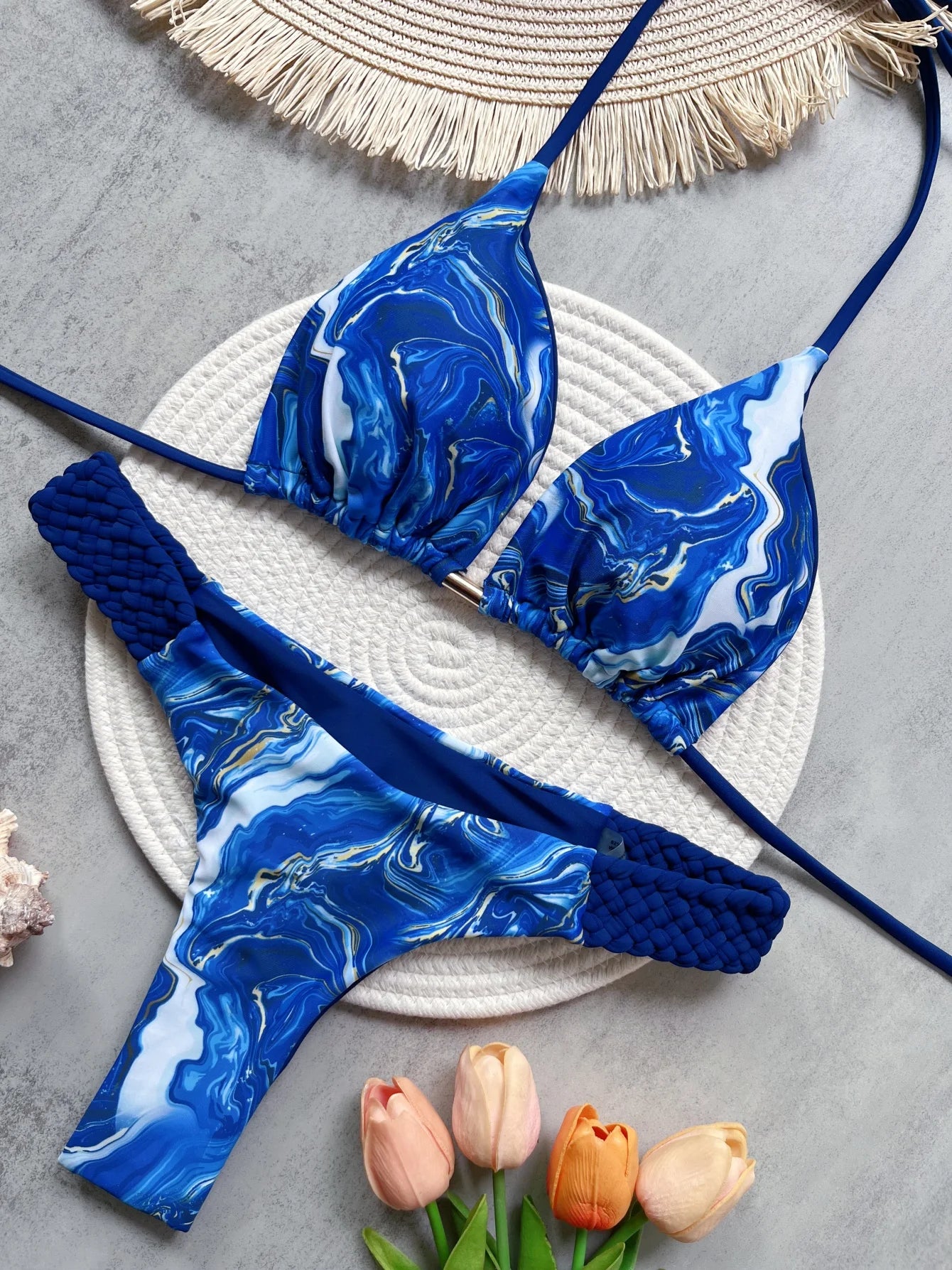 Print Halter Bikini-Blumora