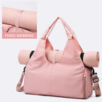 Yoga Mat Gym Bag for Women – Large Capacity Sports Tote with Shoulder Strap