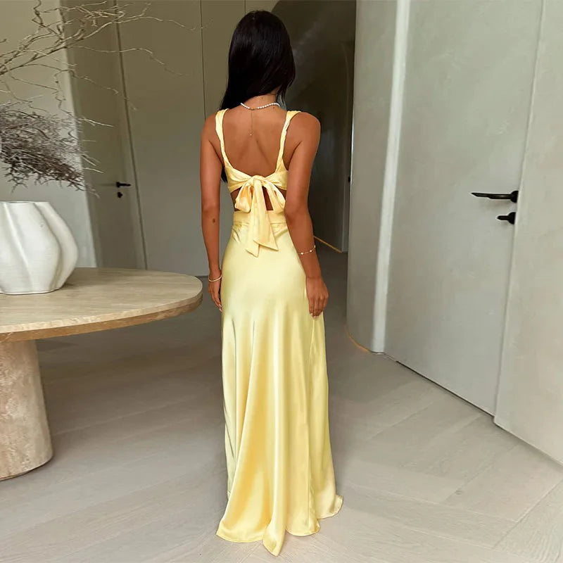 V Neck Pastel Dress-Blumora