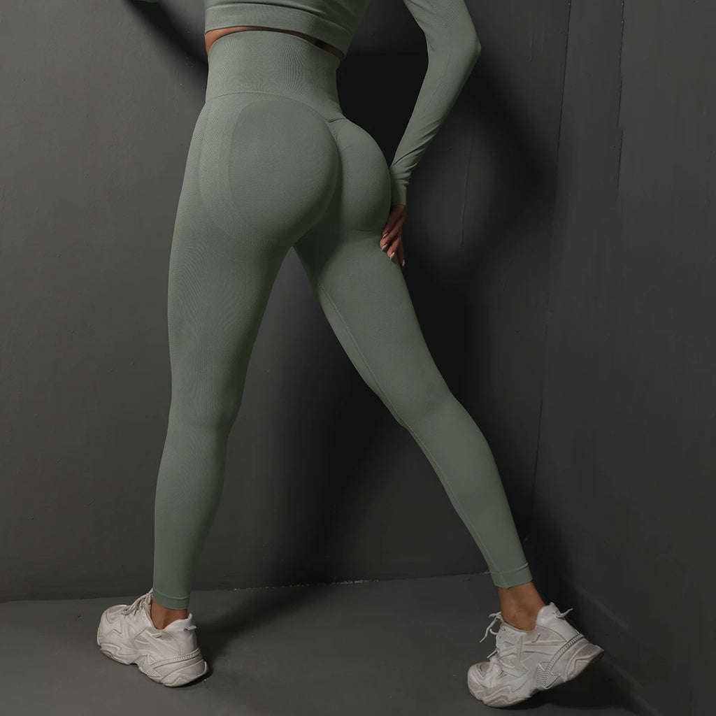 Seamless High Waist Booty Lifting Leggings – Women’s Yoga & Fitness Pants