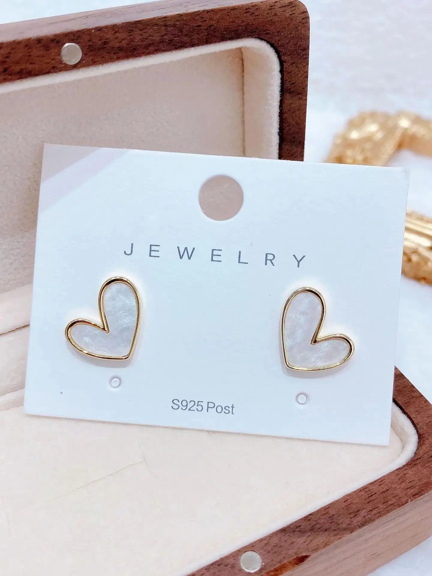 IFYOUOO Vintage Small Heart Earrings – Delicate Girly Jewelry Gift