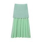 Green skirt on a white background
