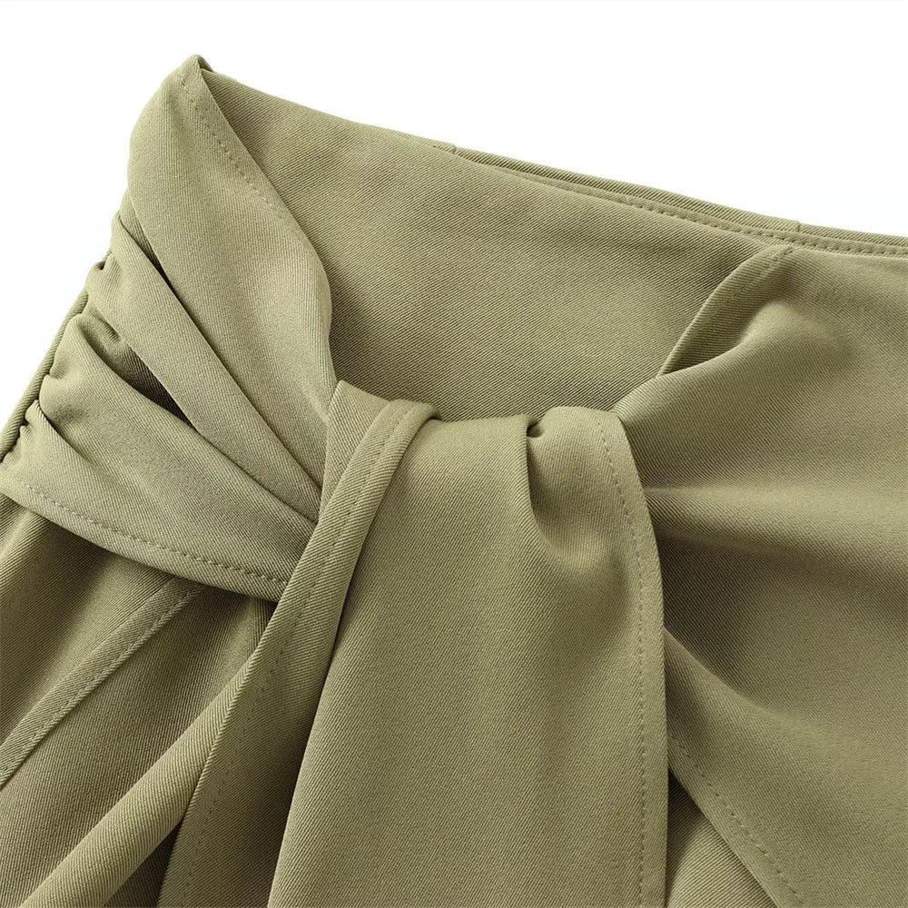 Summer Knot Decoration Skirt Pants – French Chic Casual Mini