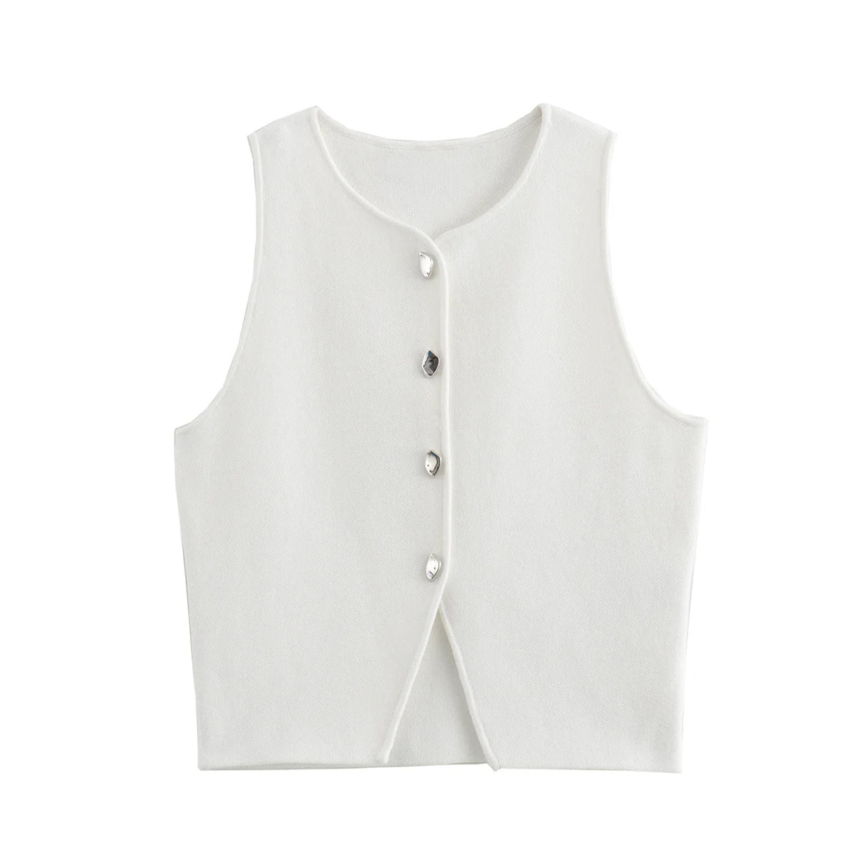 Vest Button Top-Blumora