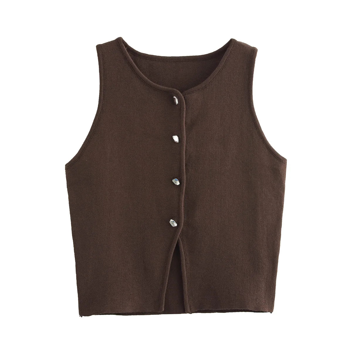 Vest Button Top-Blumora
