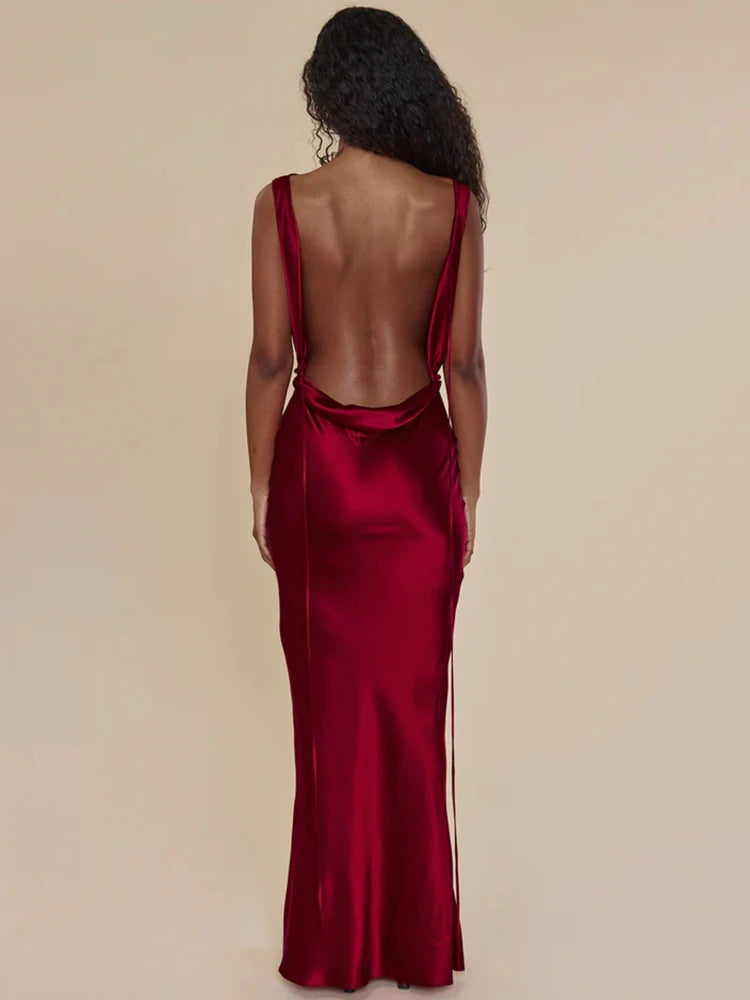Etana Backless Dress-Blumora