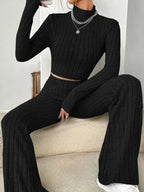 Ribbed 2-Piece Lounge Set-Blumora
