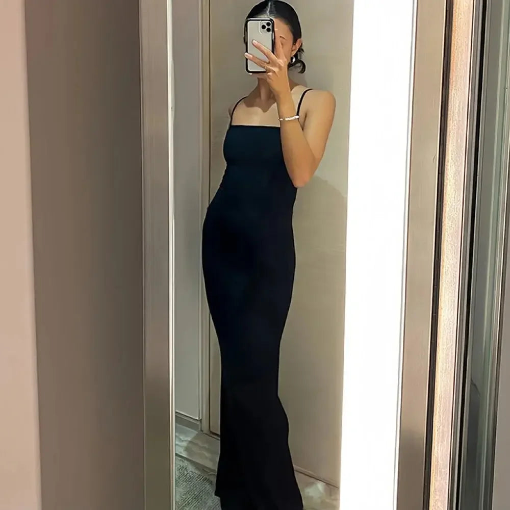 Hermosa Black Dress-Blumora