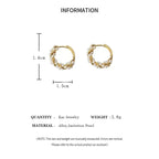 French Imitation Pearl Circle Earrings – Elegant Small Round Hoops for Women
