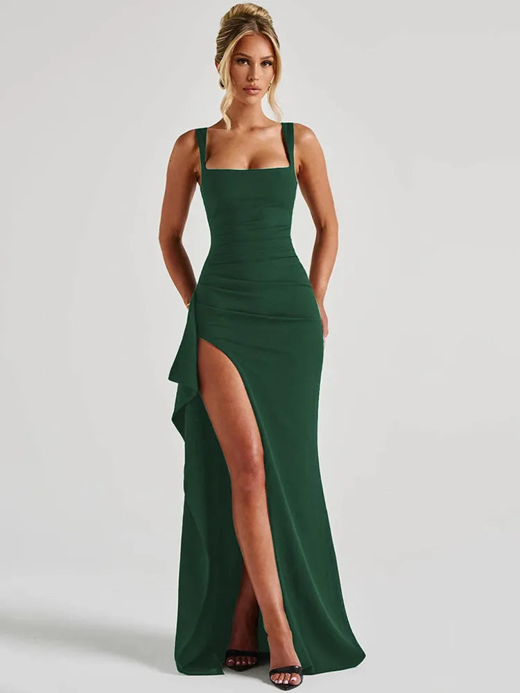 Miranda Hi-Slit Dress-Blumora