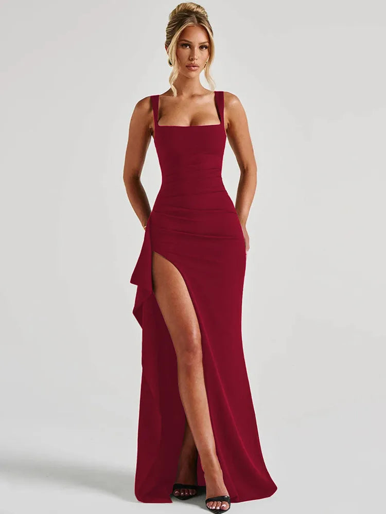 Miranda Hi-Slit Dress-Blumora