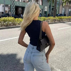 Vest Button Top-Blumora