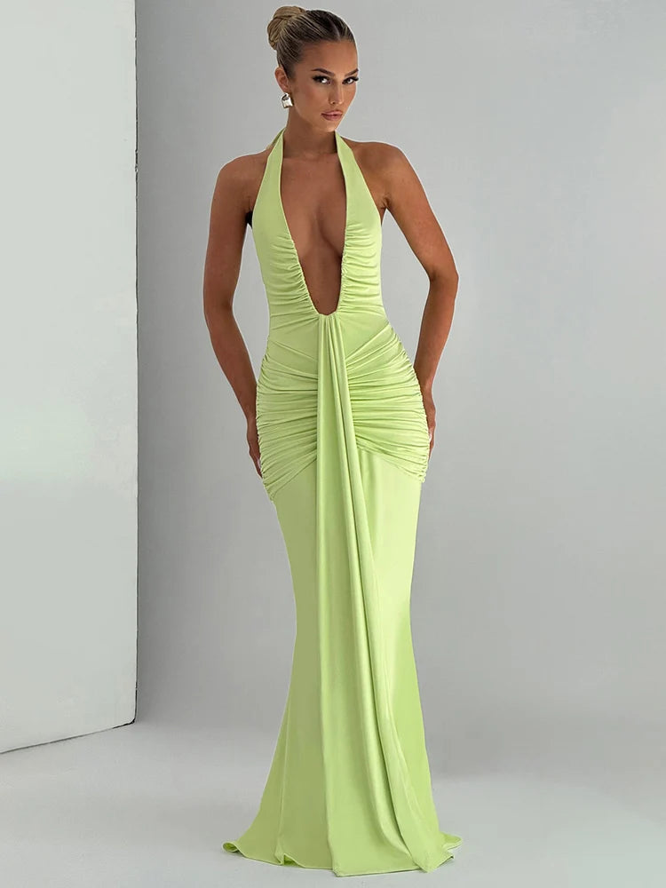Kamiko Halter Dress-Blumora