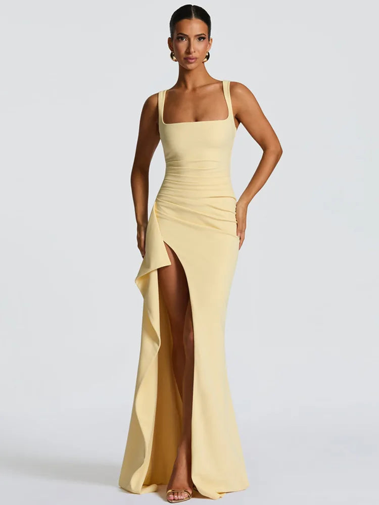 Miranda Hi-Slit Dress-Blumora