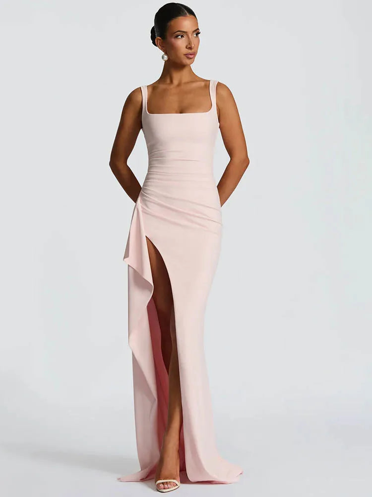 Miranda Hi-Slit Dress-Blumora